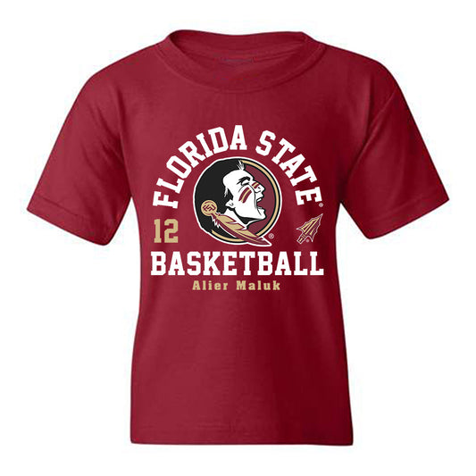 FSU - NCAA Men's Basketball : Alier Maluk - Fashion Shersey Youth T-Shirt-0