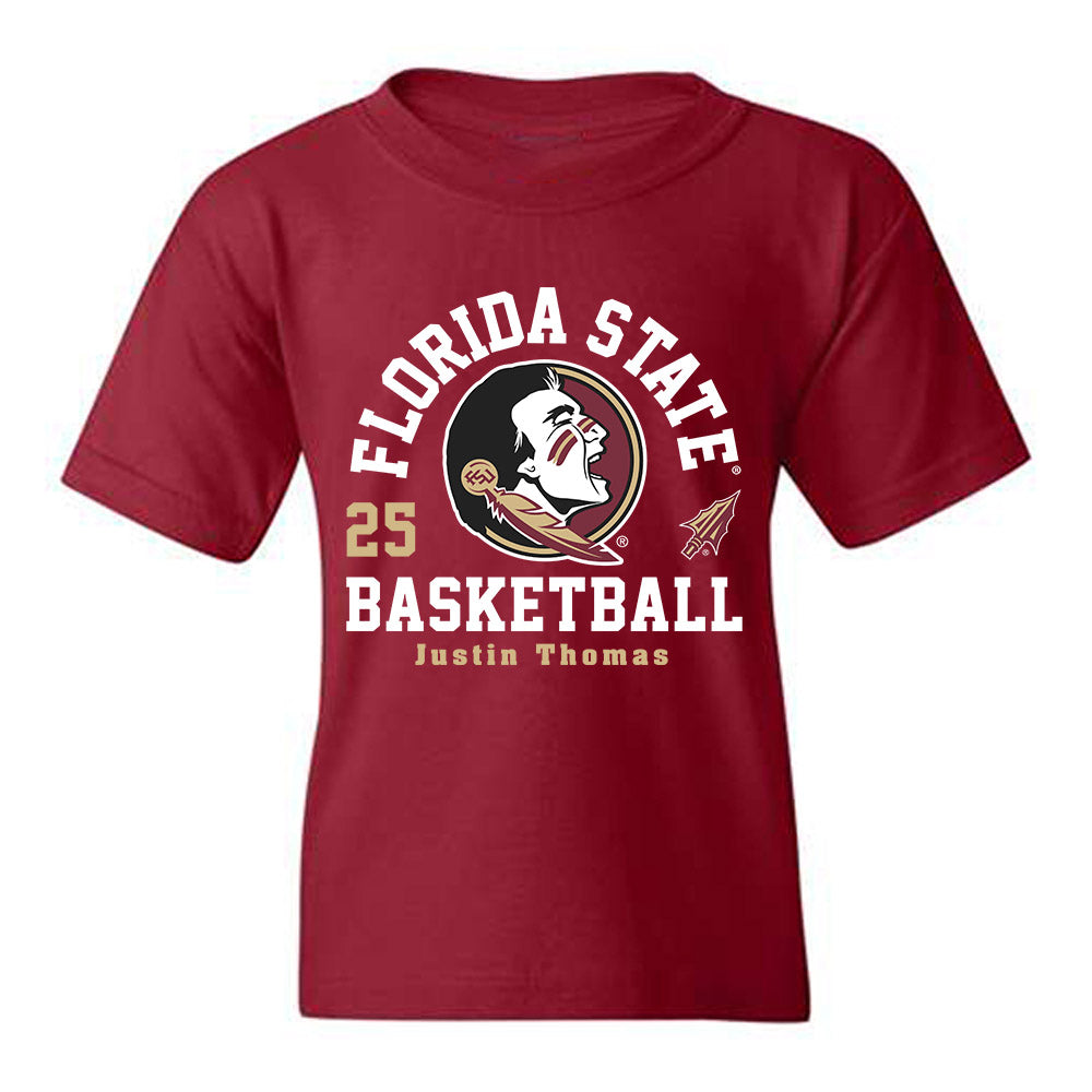 FSU - NCAA Men's Basketball : Justin Thomas - Fashion Shersey Youth T-Shirt-0