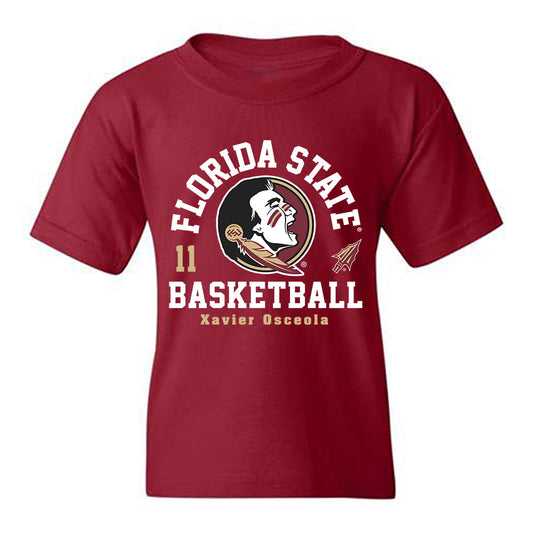 FSU - NCAA Men's Basketball : Xavier Osceola - Fashion Shersey Youth T-Shirt-0