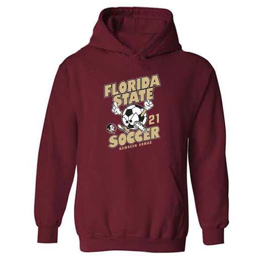 FSU - NCAA Women's Soccer : Nawreen Ahmad - Fashion Shersey Hooded Sweatshirt-0