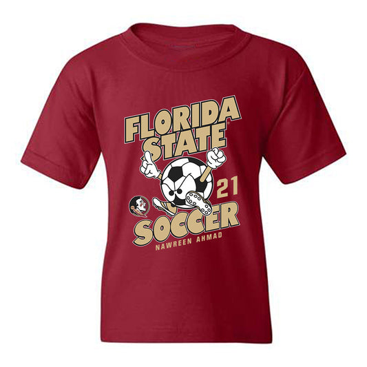 FSU - NCAA Women's Soccer : Nawreen Ahmad - Fashion Shersey Youth T-Shirt-0