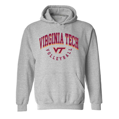 Virginia Tech - NCAA Women's Volleyball : Payton Woods - Fashion Shersey Hooded Sweatshirt-0