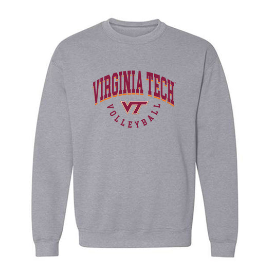 Virginia Tech - NCAA Women's Volleyball : Erica Fava - Fashion Shersey Crewneck Sweatshirt-0