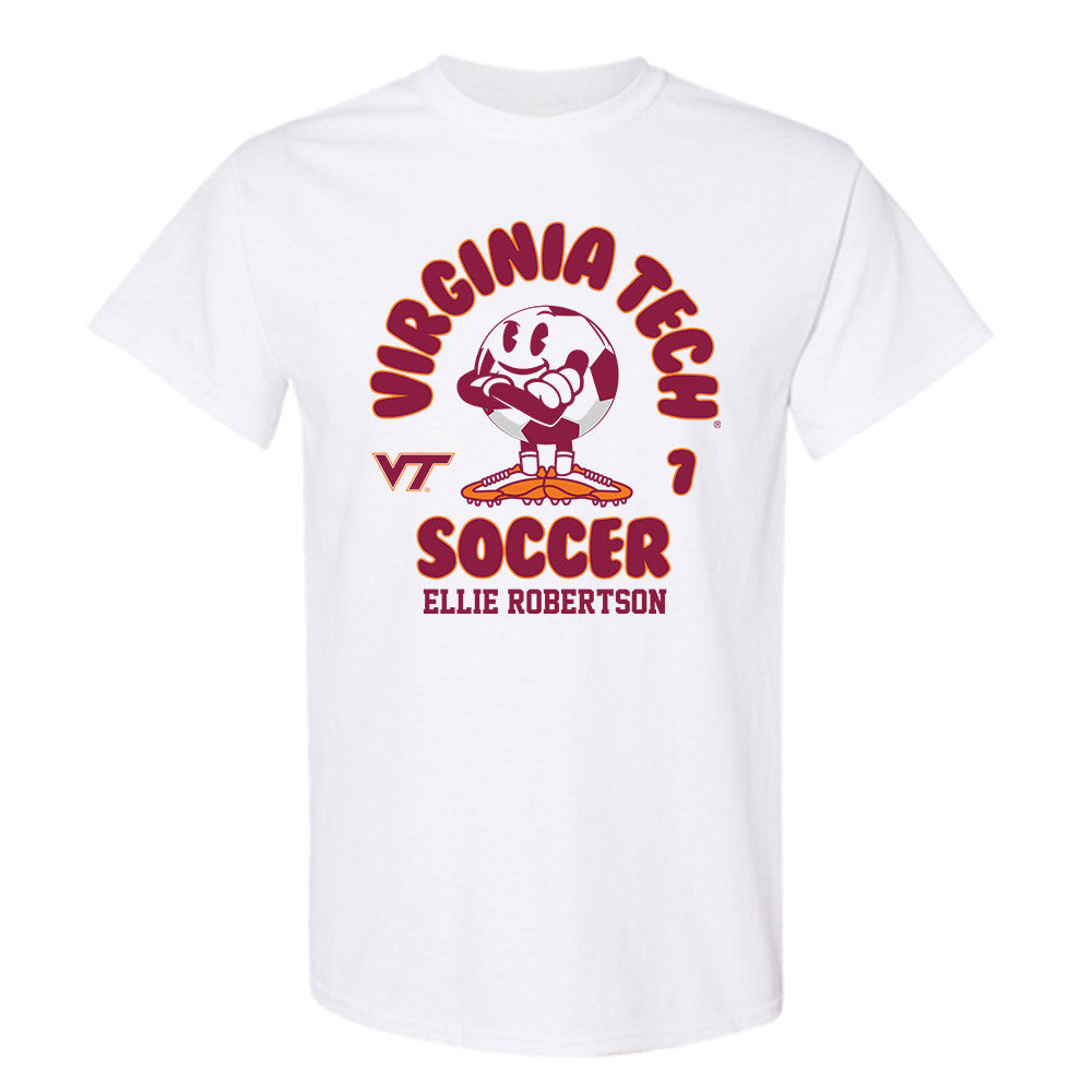 Virginia Tech - NCAA Women's Soccer : Ellie Robertson - Fashion Shersey T-Shirt-0