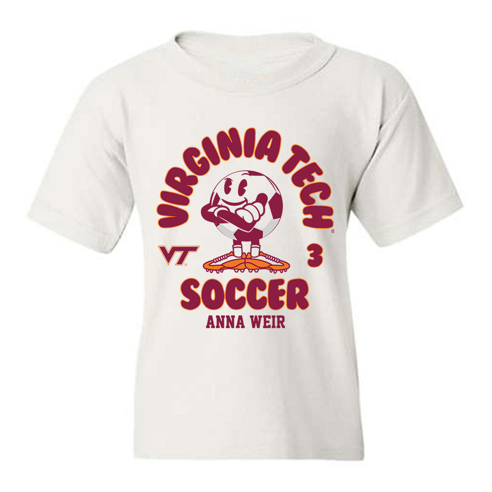 Virginia Tech - NCAA Women's Soccer : Anna Weir - Fashion Shersey Youth T-Shirt-0