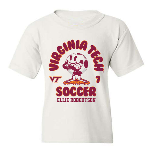 Virginia Tech - NCAA Women's Soccer : Ellie Robertson - Fashion Shersey Youth T-Shirt-0