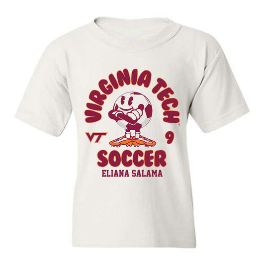 Virginia Tech - NCAA Women's Soccer : Eliana Salama - Fashion Shersey Youth T-Shirt-0