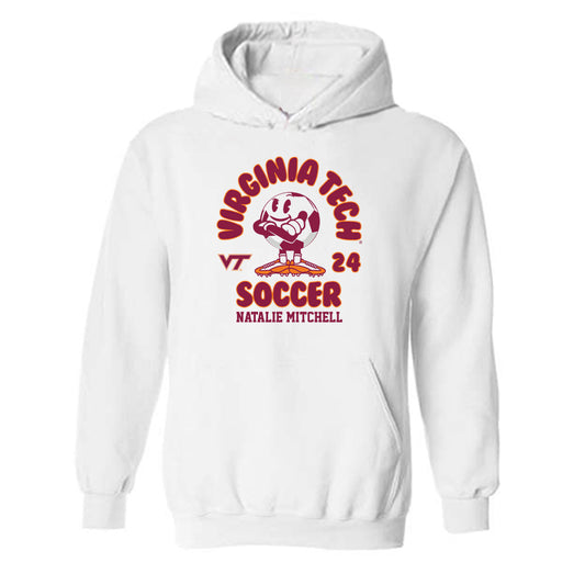 Virginia Tech - NCAA Women's Soccer : Natalie Mitchell - Fashion Shersey Hooded Sweatshirt-0