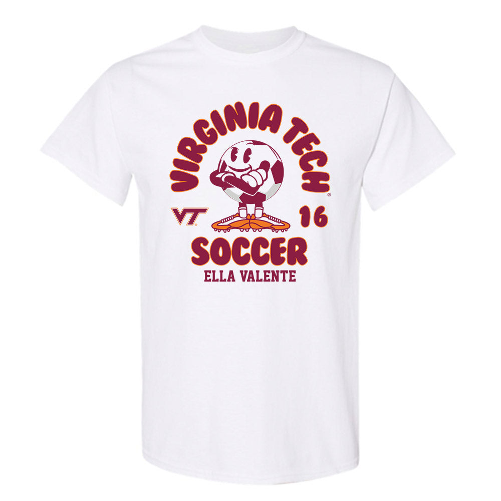Virginia Tech - NCAA Women's Soccer : Ella Valente - Fashion Shersey T-Shirt-0
