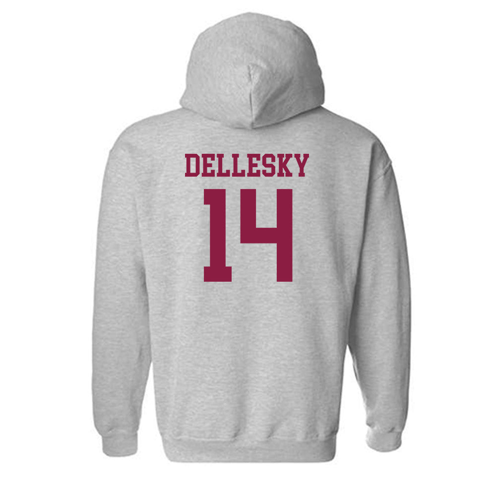 Virginia Tech - NCAA Women's Volleyball : Erica Dellesky - Fashion Shersey Hooded Sweatshirt-1