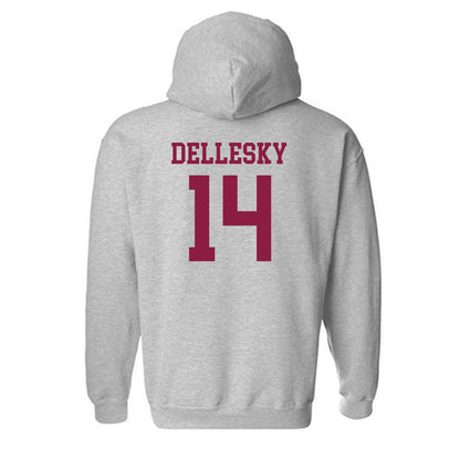 Virginia Tech - NCAA Women's Volleyball : Erica Dellesky - Fashion Shersey Hooded Sweatshirt-1