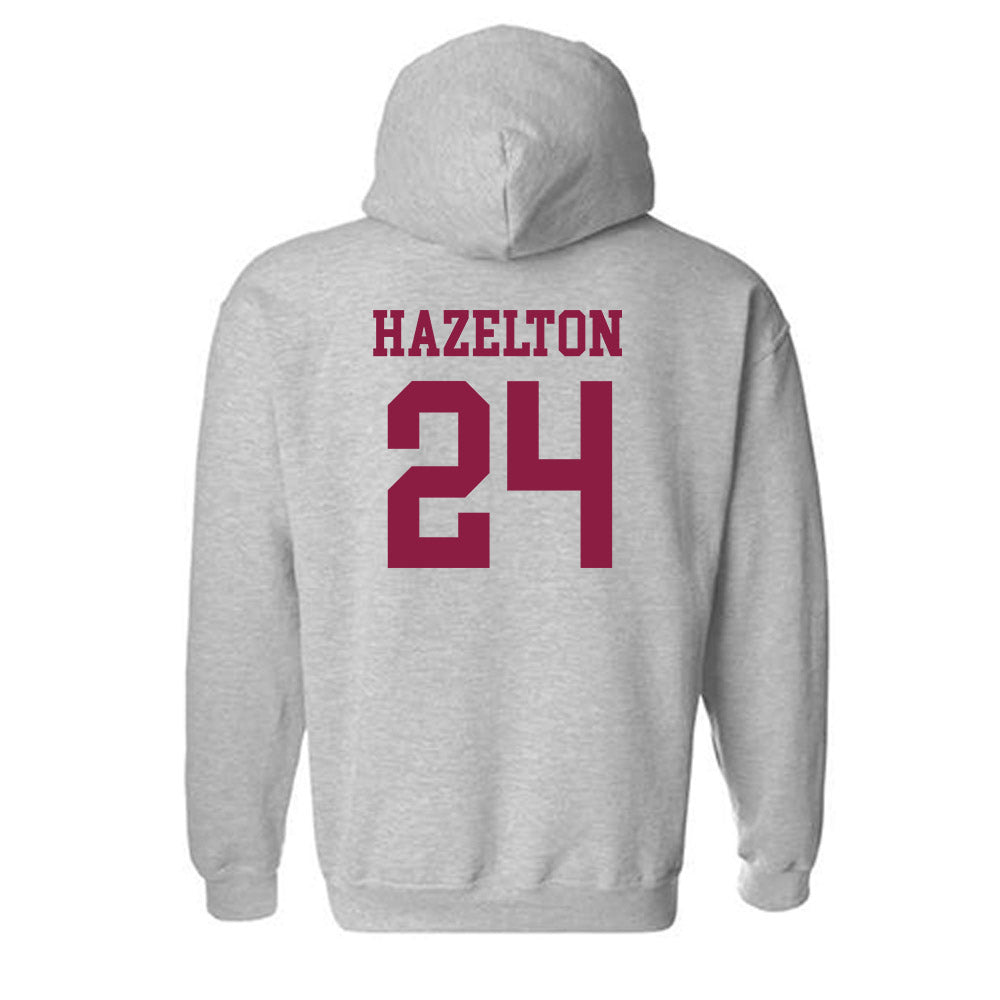 Virginia Tech - NCAA Women's Volleyball : Reese Hazelton - Fashion Shersey Hooded Sweatshirt-1