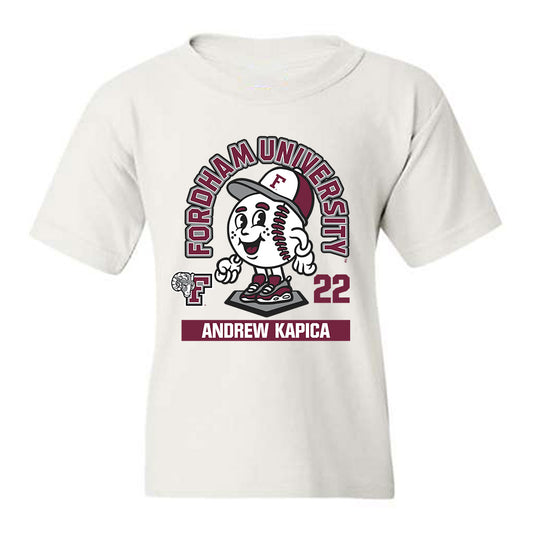 Fordham - NCAA Baseball : Andrew Kapica - Fashion Shersey Youth T-Shirt-0