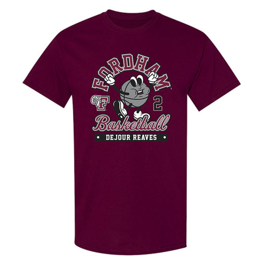 Fordham - NCAA Men's Basketball : Dejour Reaves - Fashion Shersey T-Shirt-0