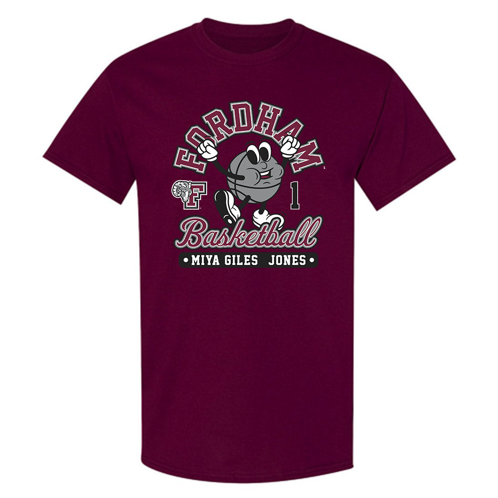 Fordham - NCAA Women's Basketball : Miya Giles - Jones - Fashion Shersey T-Shirt-0