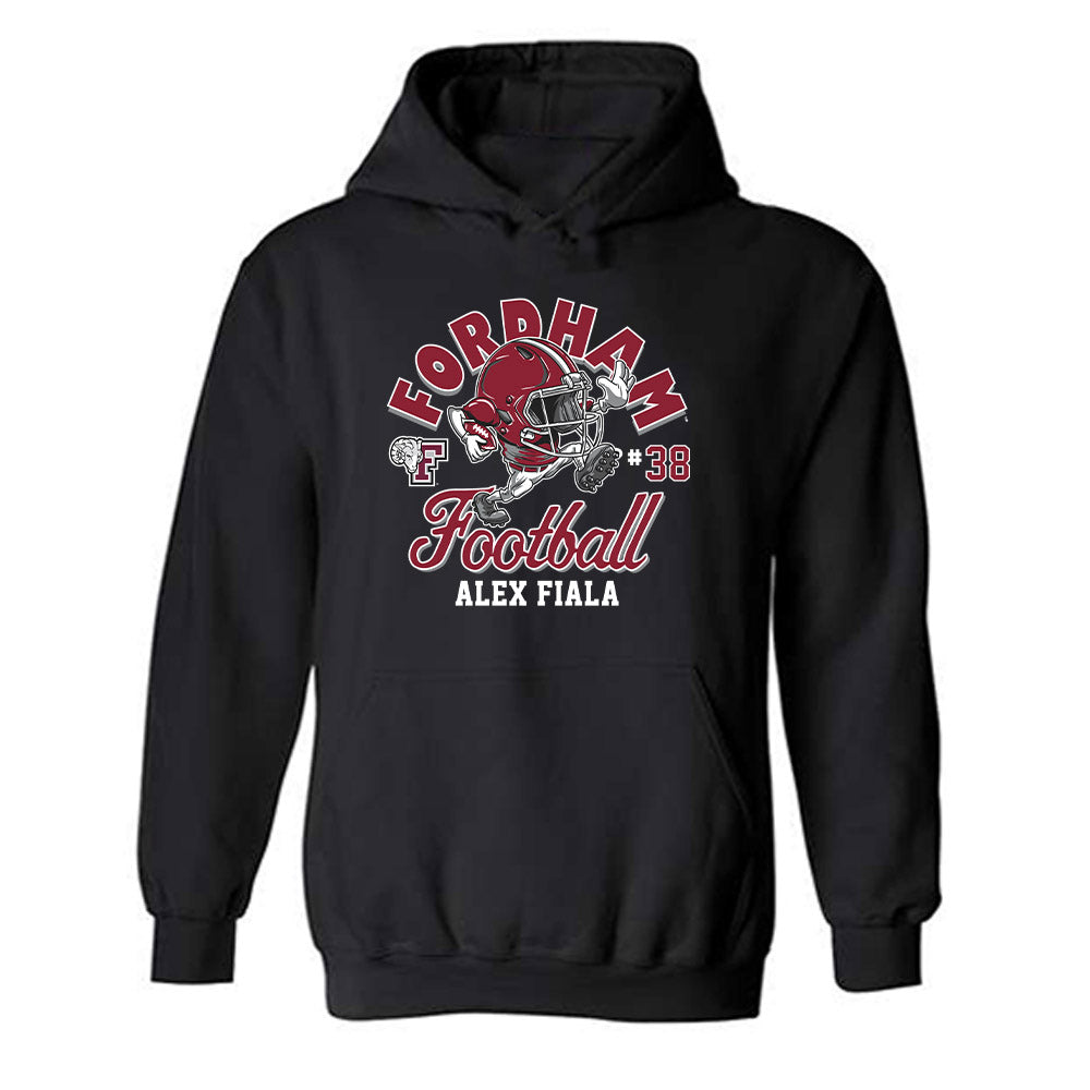 Fordham - NCAA Football : Alex Fiala - Fashion Shersey Hooded Sweatshirt-0