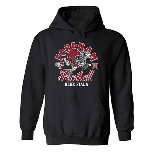 Fordham - NCAA Football : Alex Fiala - Fashion Shersey Hooded Sweatshirt-0