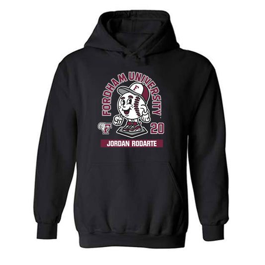 Fordham - NCAA Baseball : Jordan Rodarte - Fashion Shersey Hooded Sweatshirt-0