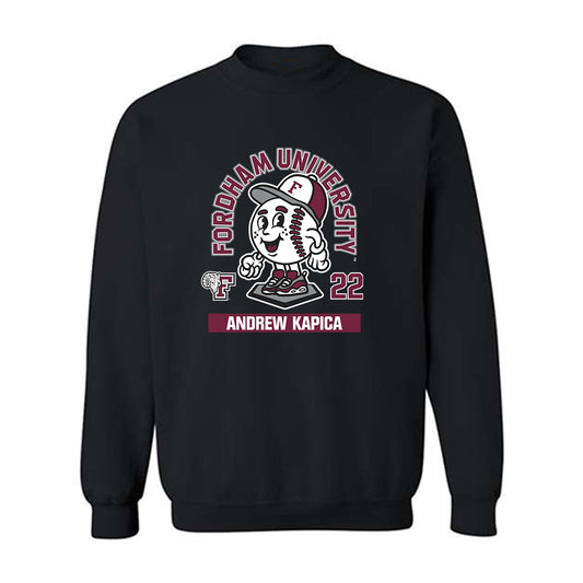 Fordham - NCAA Baseball : Andrew Kapica - Fashion Shersey Crewneck Sweatshirt-0