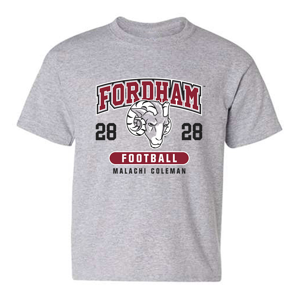 Fordham - NCAA Football : Malachi Coleman - Fashion Shersey Youth T-Shirt-0
