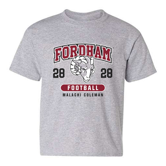 Fordham - NCAA Football : Malachi Coleman - Fashion Shersey Youth T-Shirt-0