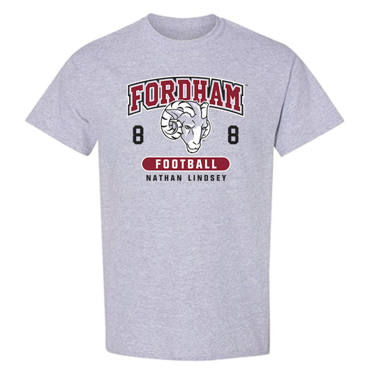 Fordham - NCAA Football : Nathan Lindsey - Fashion Shersey T-Shirt-0