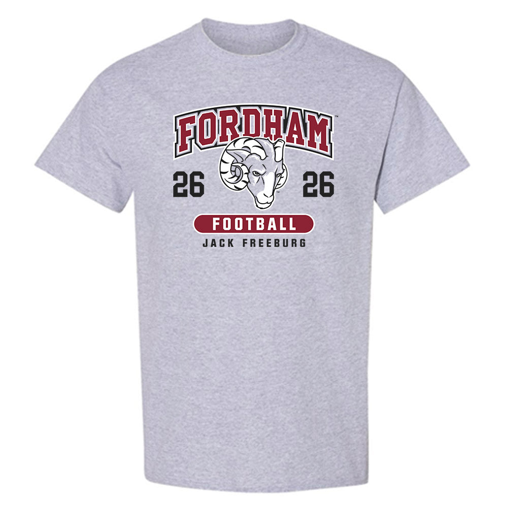 Fordham - NCAA Football : Jack Freeburg - Fashion Shersey T-Shirt-0