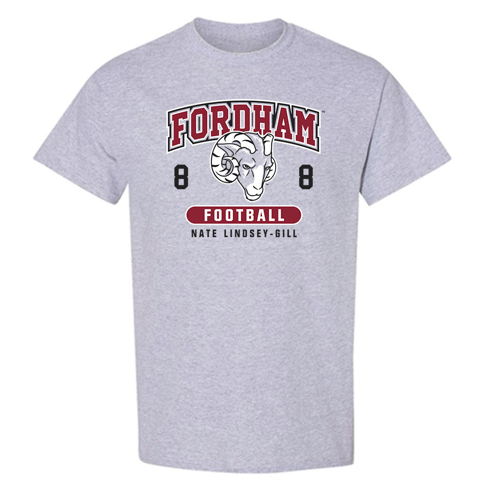 Fordham - NCAA Football : Nate Lindsey-Gill - Fashion Shersey T-Shirt-0