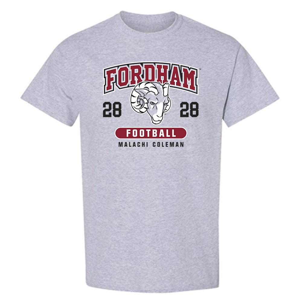 Fordham - NCAA Football : Malachi Coleman - Fashion Shersey T-Shirt-0