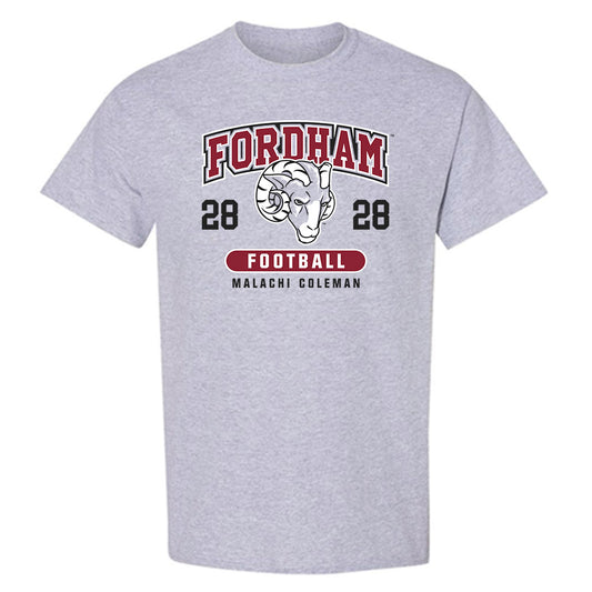 Fordham - NCAA Football : Malachi Coleman - Fashion Shersey T-Shirt-0