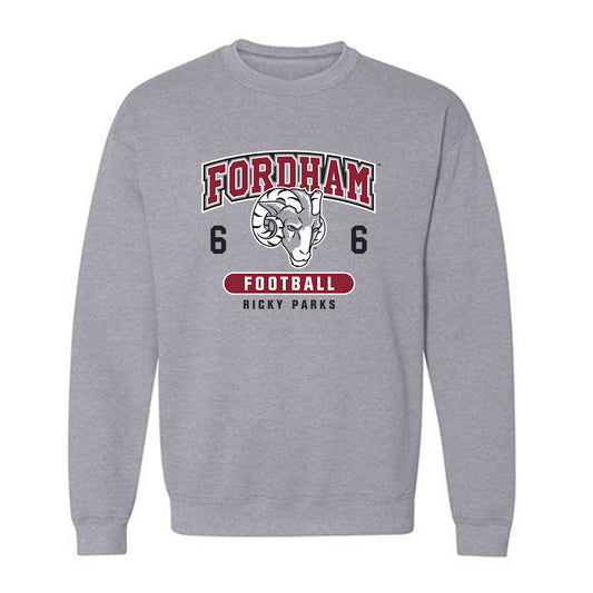 Fordham - NCAA Football : Ricky Parks - Fashion Shersey Crewneck Sweatshirt-0