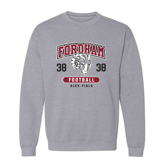 Fordham - NCAA Football : Alex Fiala - Fashion Shersey Crewneck Sweatshirt-0