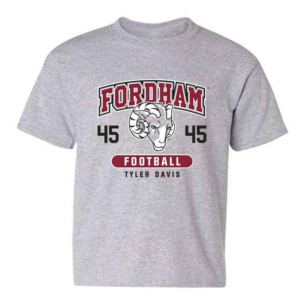 Fordham - NCAA Football : Tyler Davis - Fashion Shersey Youth T-Shirt-0