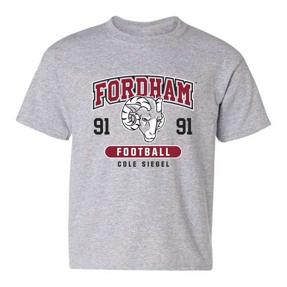 Fordham - NCAA Football : Cole Siegel - Fashion Shersey Youth T-Shirt-0
