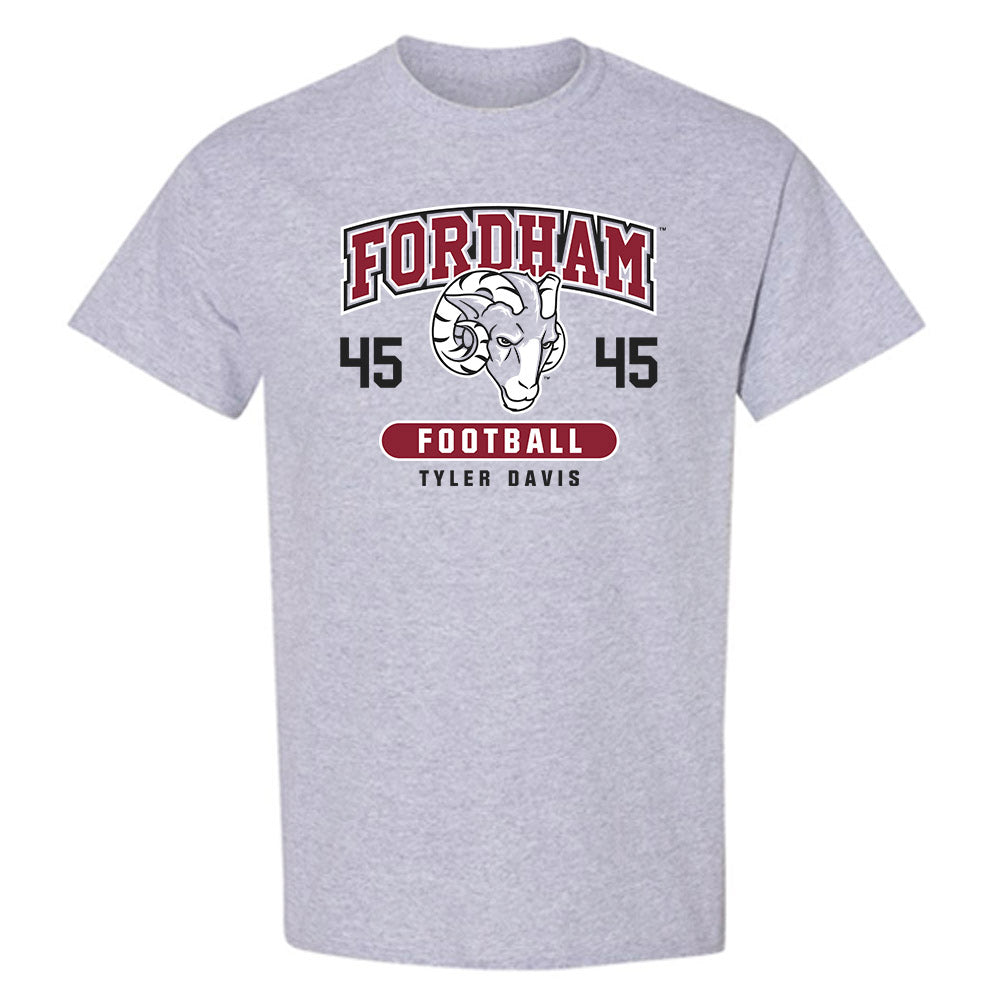 Fordham - NCAA Football : Tyler Davis - Fashion Shersey T-Shirt-0
