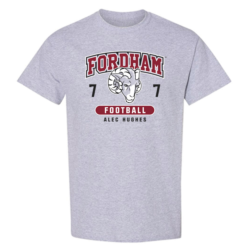Fordham - NCAA Football : Alec Hughes - Fashion Shersey T-Shirt-0