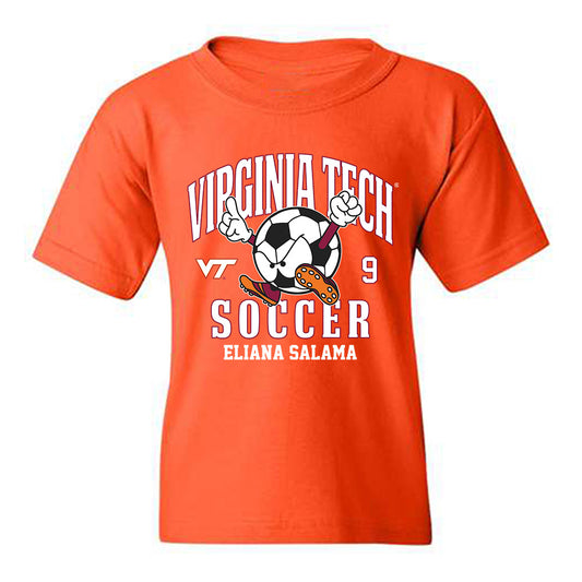 Virginia Tech - NCAA Women's Soccer : Eliana Salama - Fashion Shersey Youth T-Shirt-0
