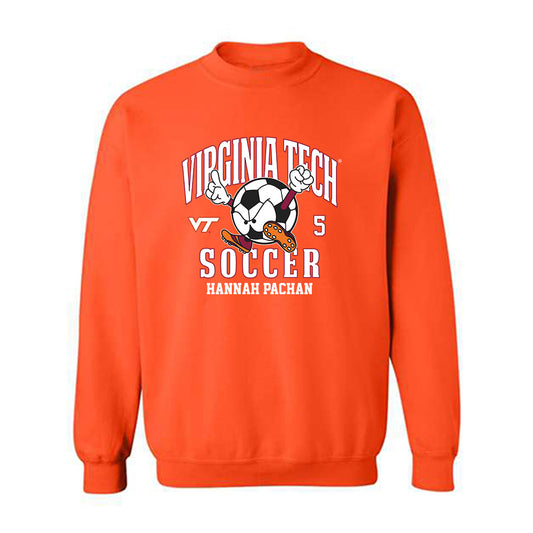 Virginia Tech - NCAA Women's Soccer : Hannah Pachan - Fashion Shersey Crewneck Sweatshirt-0