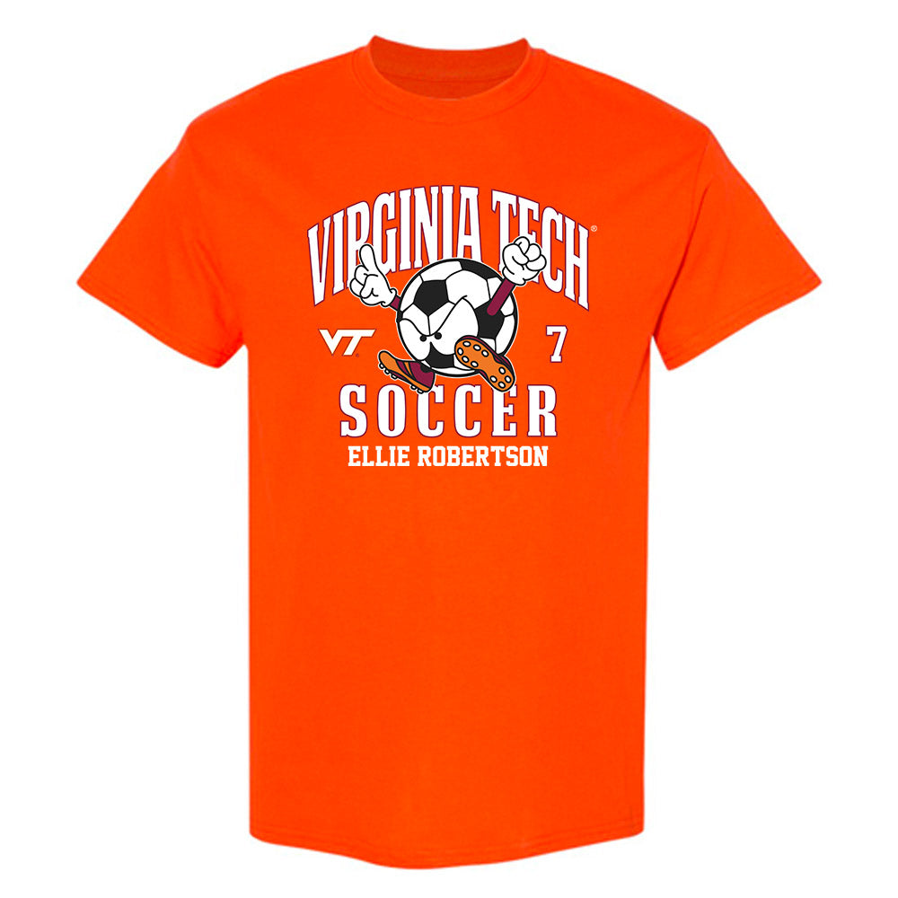 Virginia Tech - NCAA Women's Soccer : Ellie Robertson - Fashion Shersey T-Shirt-0