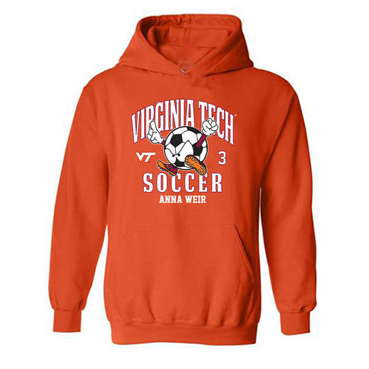 Virginia Tech - NCAA Women's Soccer : Anna Weir - Fashion Shersey Hooded Sweatshirt-0