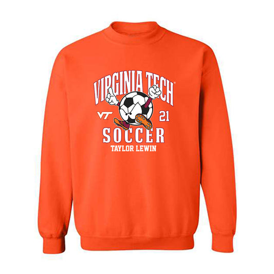 Virginia Tech - NCAA Women's Soccer : Taylor Lewin - Fashion Shersey Crewneck Sweatshirt-0