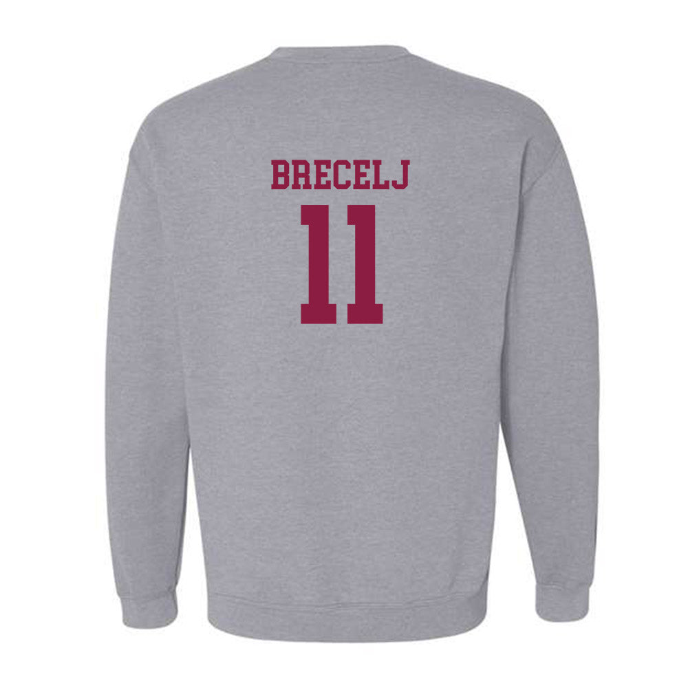 Virginia Tech - NCAA Women's Basketball : Spela Brecelj - Fashion Shersey Crewneck Sweatshirt-1