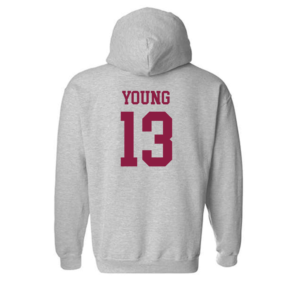 Virginia Tech - NCAA Men's Basketball : Jaydon Young - Fashion Shersey Hooded Sweatshirt