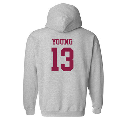 Virginia Tech - NCAA Men's Basketball : Jaydon Young - Fashion Shersey Hooded Sweatshirt