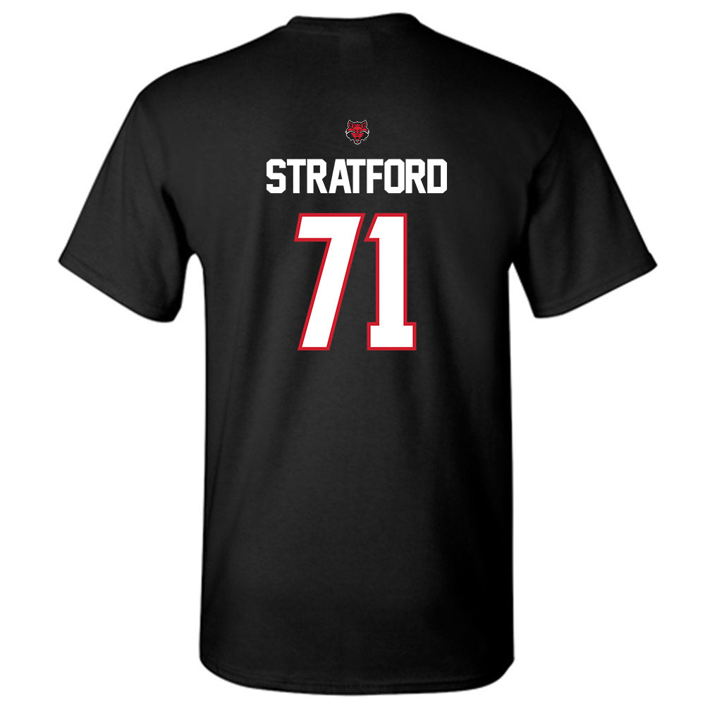 Arkansas State - NCAA Football : Chace Stratford - T-Shirt-1