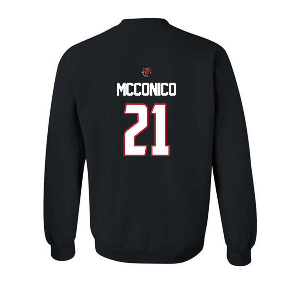 Arkansas State - NCAA Football : Malik McConico - Crewneck Sweatshirt-1