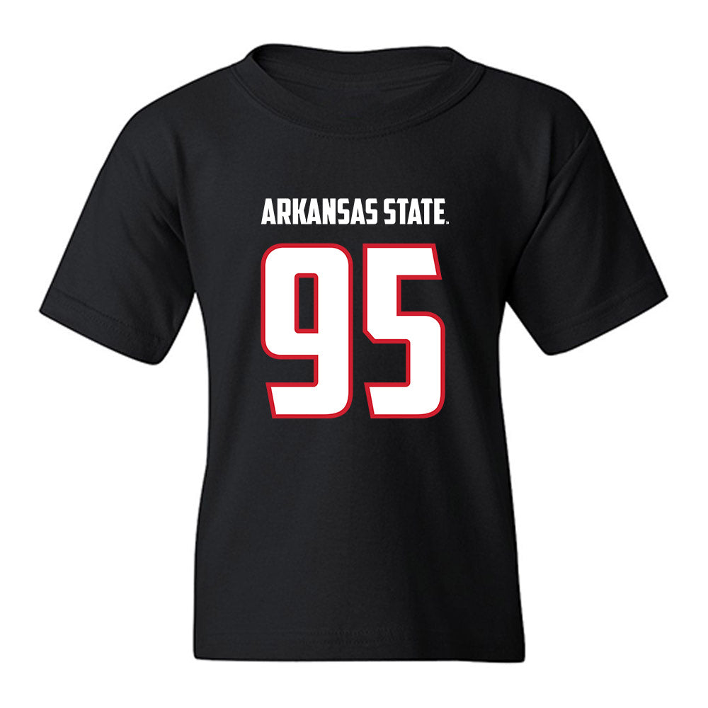 Arkansas State - NCAA Football : Jakwon Mcginney - Youth T-Shirt-0