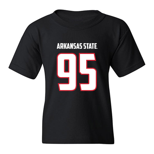 Arkansas State - NCAA Football : Jakwon Mcginney - Youth T-Shirt-0