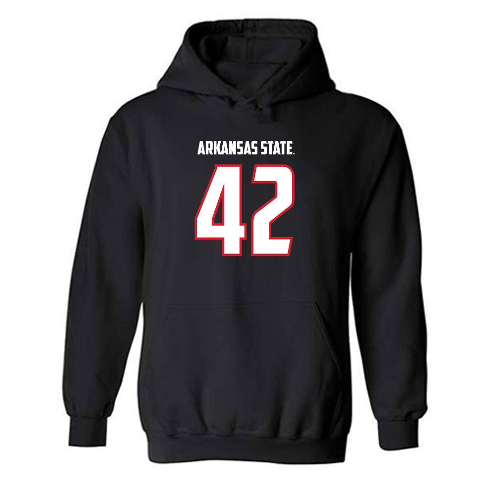 Arkansas State - NCAA Football : Kyle Nill - Hooded Sweatshirt-0