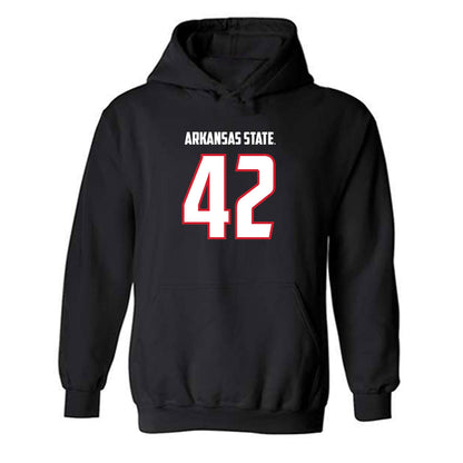 Arkansas State - NCAA Football : Kyle Nill - Hooded Sweatshirt-0